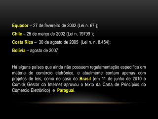 Transparência - Dados da empresa que opera virtualmente; Informações sobre produtos e serviços; Lei e ordenamento a que está submetido o contrato de compra e venda; Clausula de arbitragem ou Foro específico.