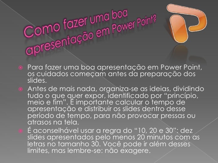 Como fazer uma boa apresentacao de seminario