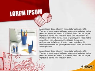 LOREM IPSUM Lorem ipsum dolor sit amet, consectetur adipiscing elit. Vivamus at nunc magna. Aliquam lorem nunc, pulvinar varius porta vel, cursus eu lorem. In id iaculis justo. Sed dui turpis, dapibus id lacinia sed, cursus ac dolor. Sed nec aliquet dui. Nulla non bibendum purus. Fusce id ipsum justo, vitae mattis ante. Donec non bibendum elit. Aliquam lectus sem, pellentesque sed viverra sit amet, viverra ut dolor. Ut condimentum nunc vel ipsum fermentum sit amet vestibulum tortor faucibus. Lorem ipsum dolor sit amet, consectetur adipiscing elit. Vivamus at nunc magna. Aliquam lorem nunc, pulvinar varius porta vel, cursus eu lorem. In id iaculis justo. Sed dui turpis, dapibus id lacinia sed, cursus ac dolor.  