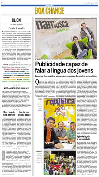 O Globo - Boa Chance - Publicidade capaz de falar a língua dos jovens