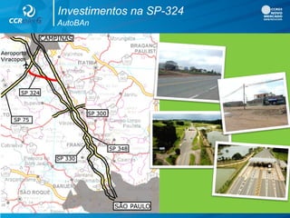 Investimentos na SP-324
AutoBAn
 