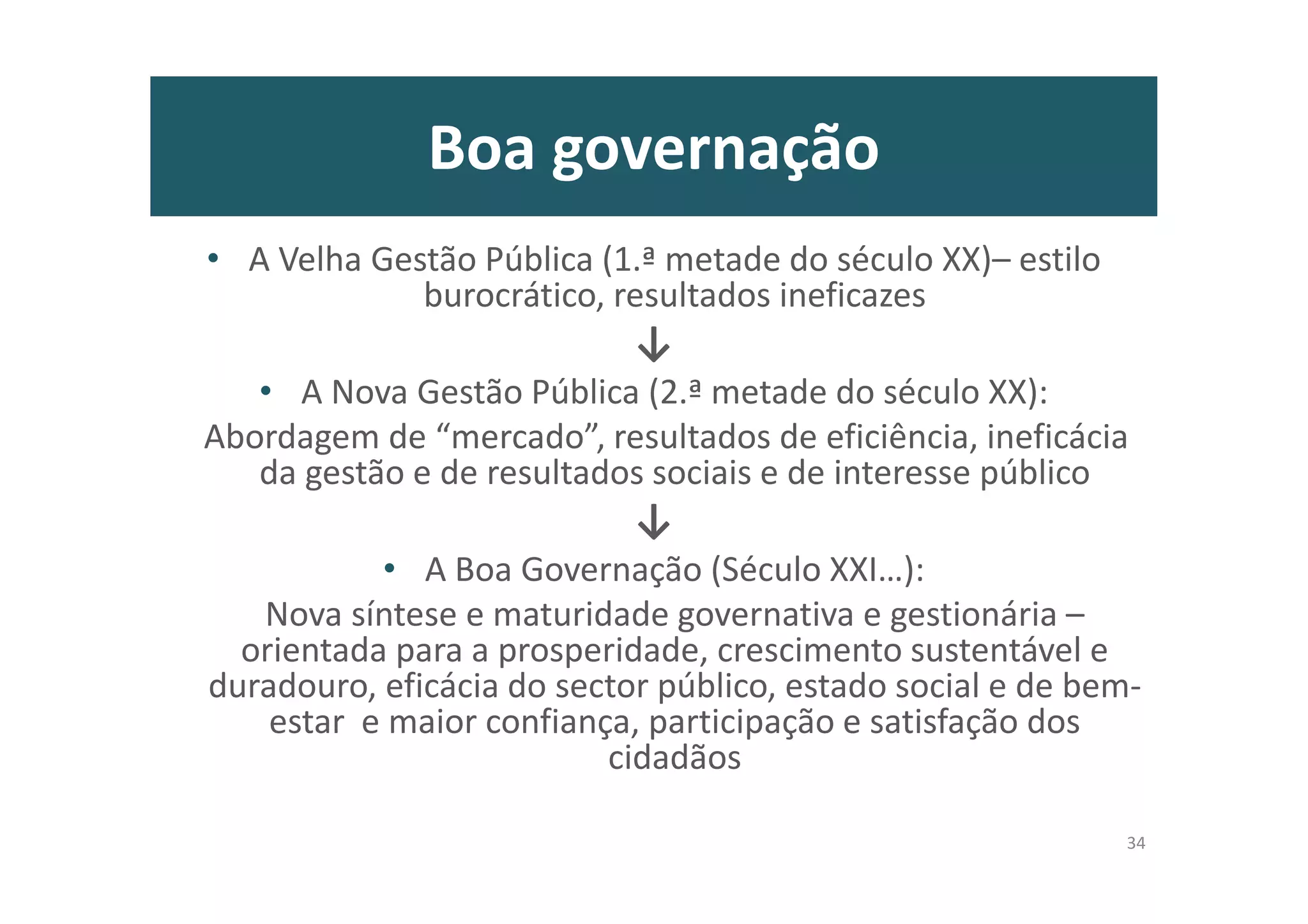 Introdução
Talvez vivamos uma época cuja aspiração maior se reduza, não em construir um
mundo melhor, mas a prevenir um mundo pior. Mesmo que assim seja, a História
ensina-nos que os que a marcam são aqueles que fazem o que está certo, antes do
tempo no seu momento.
Este é o tempo e o momento de fazer o que está certo! De ‘colar’ em vez de ‘cortar’.
De ‘racionalizar’ em vez de ‘reduzir’. De ‘clarear‘ em vez de ‘obscurecer’. De ‘levantar’
em vez de “acanhar’. De ‘acreditar’ em vez de ‘abdicar’. De ‘incluir’ em vez de ‘afastar’.
Este é o tempo e o momento de revirar a trajectória de regresso ao passado! Um
passado inadequado para o nosso tempo e os nossos sonhos, como indivíduos e como
nação.
Este é o tempo e o momento de construir laços cívicos e sociais, levantar as pessoas,
capacitá-las, inspirá-las, e tornar o estado, a organização pública, o serviço público um
parceiro. , um ecossistema político e de políticas de verdade, de valor, e verde! Numa
palavra, um País vencedor!
É este o propósito deste contributo, na lógica do que deve ser feito e como, para, em
suma, propugnar por uma sustentável grandeza da política… do estado e da
administração pública.
8
 