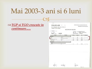 Mai 2003-3 anisi 6 luniTGP si TGO crescute in continuare…..
