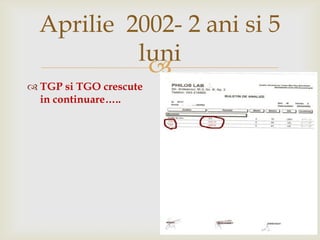 Aprilie2002- 2 ani si 5luniTGP si TGO crescute in continuare…..