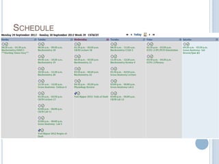 SCHEDULE
 