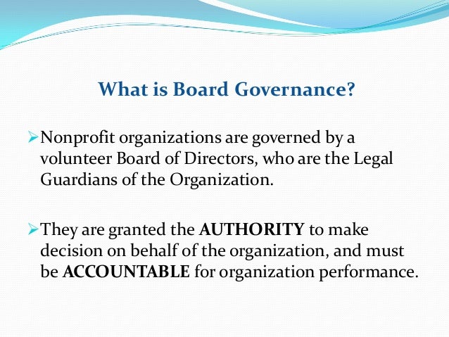 The Essentials Of Board Governance