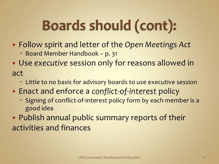 Board Transparency And Accountability