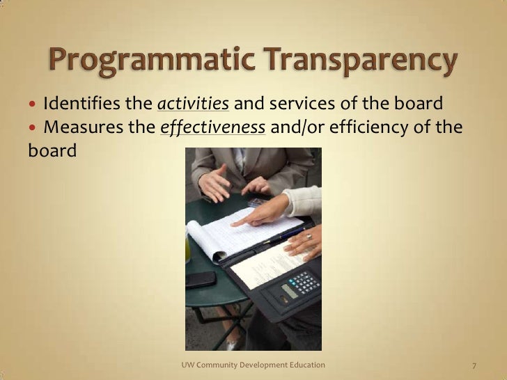 Board Transparency And Accountability