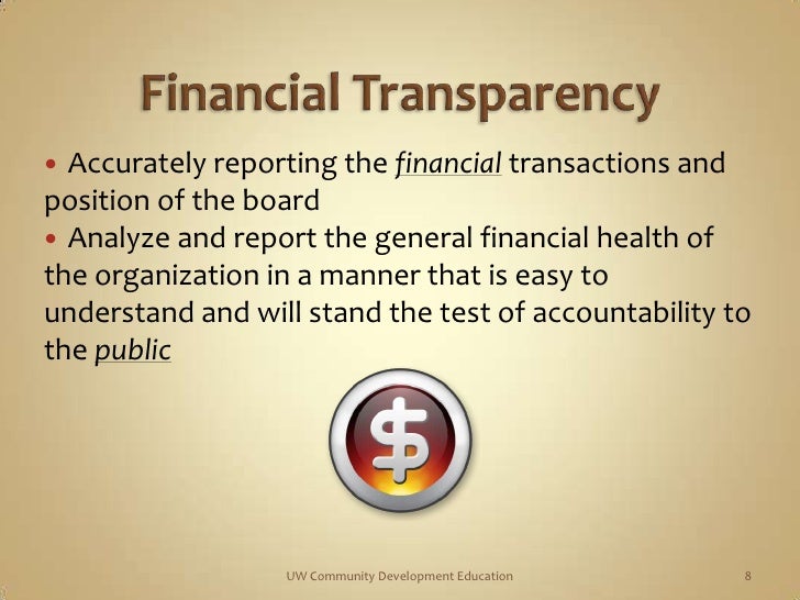 Board Transparency And Accountability