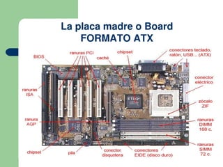 La placa madre o Board
    FORMATO ATX




                          
 