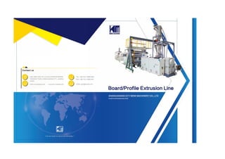 Board and profile extrusion line brochure benk machinery