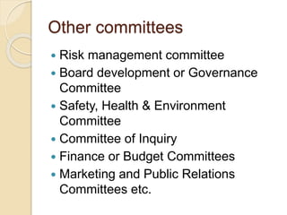 Board committees | PPTX