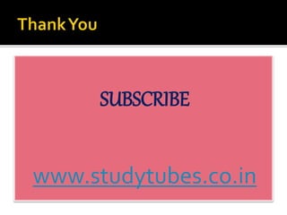 SUBSCRIBE
www.studytubes.co.in
 