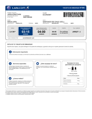 Boarding pass