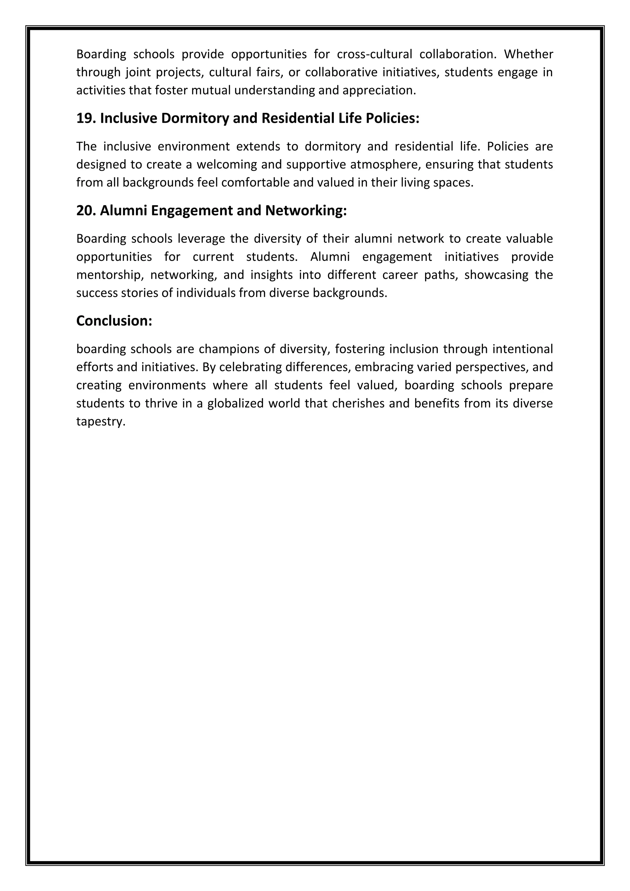 Boarding School Diversity Celebrating Differences and Fostering ...