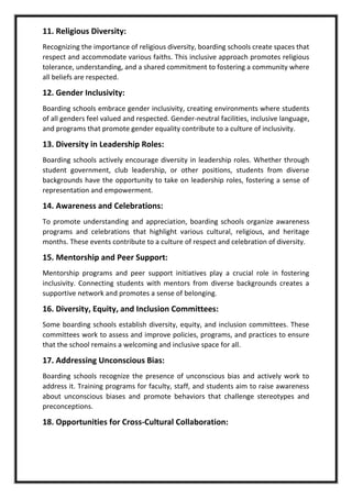 Boarding School Diversity Celebrating Differences and Fostering ...