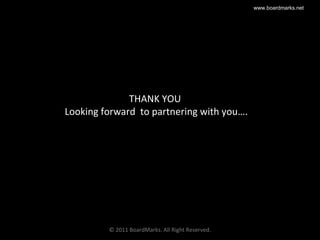 THANK YOU  Looking forward  to partnering with you…. www.boardmarks.net © 2011 BoardMarks. All Right Reserved. 