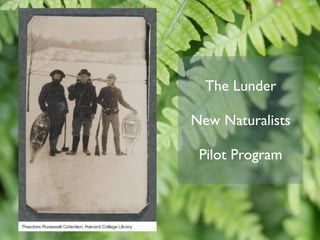 The Lunder

New Naturalists

 Pilot Program
 