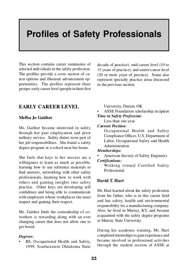 Board of certified safety professionals