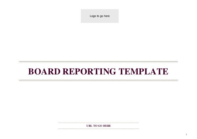 board report template example