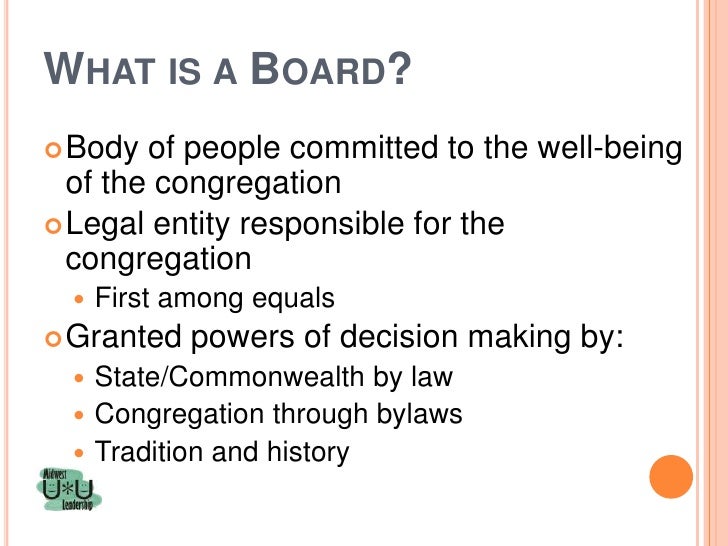 Board responsibilities jan 12