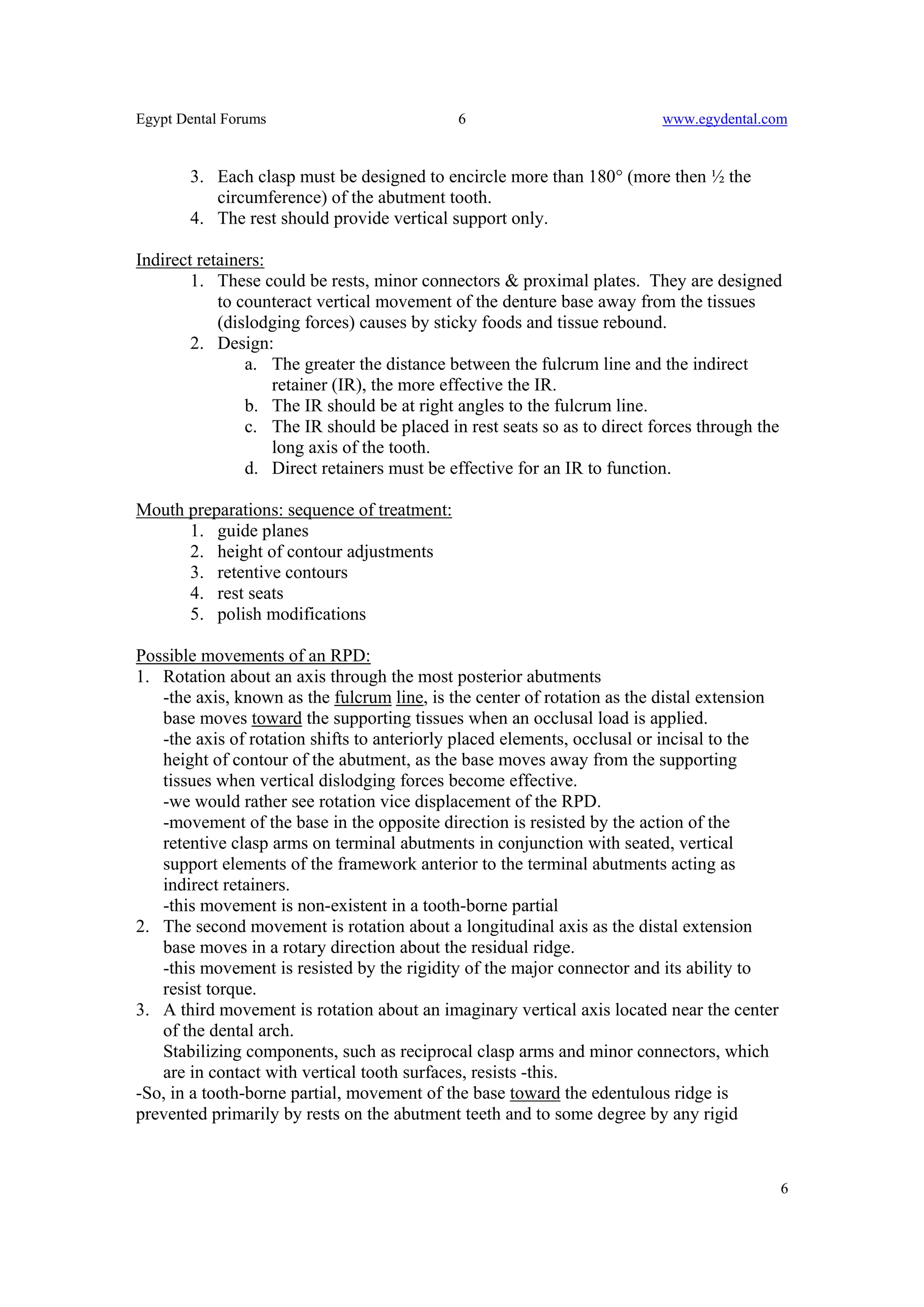 Board review of rpd and complete denture | PDF