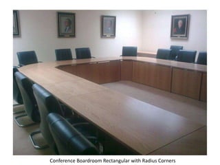 Conference Boardroom Rectangular with Radius Corners
 