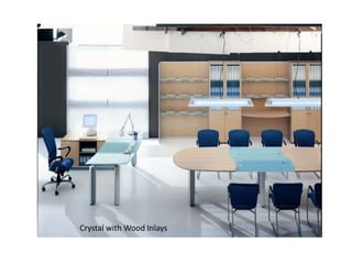 Crystal with Wood Inlays
 