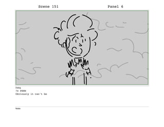 Scene 151 Panel 6
Dialog
74 PENN
Obviously it can't be
Notes
 