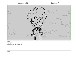 Scene 151 Panel 7
Dialog
74 PENN
Obviously it can't be
Notes
 