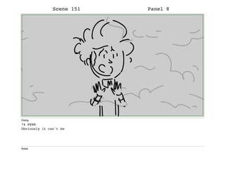 Scene 151 Panel 8
Dialog
74 PENN
Obviously it can't be
Notes
 