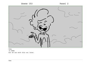 Scene 153 Panel 2
Dialog
74 PENN
but we can work this out later.
Notes
 