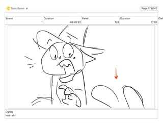 Scene
1
Duration
02 20 22
Panel
128
Duration
01 00
Dialo
Dialog
Noir: ah!!
e Page 129/142
 