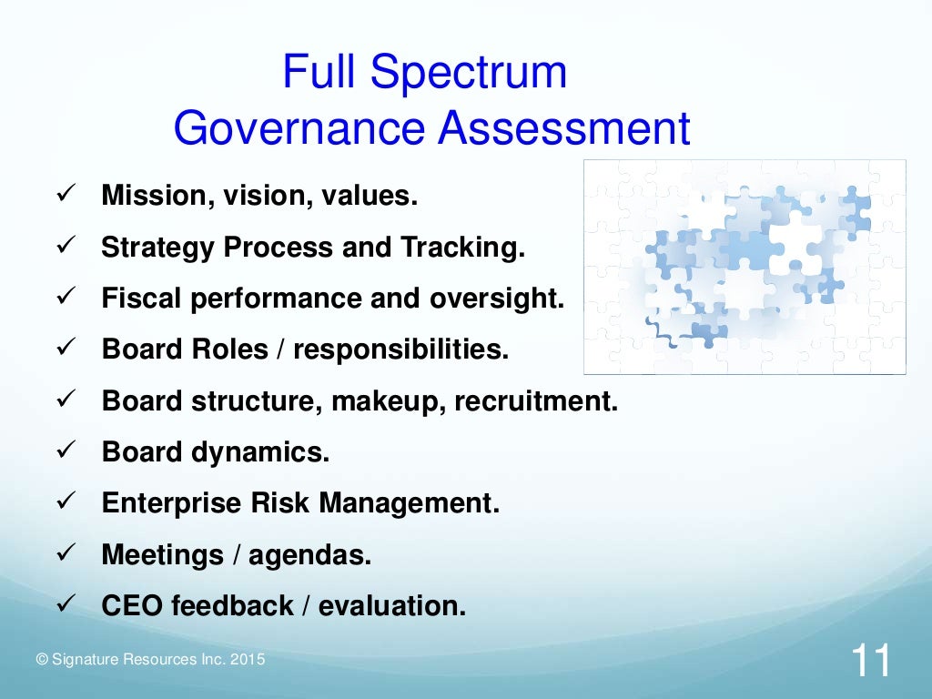 Board self assessment approaches