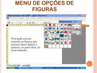 MENU DE OPÇÕES DE FIGURAS Você pode acessar somente as figuras que precisa, basta digitar a palavra, ou parte dela, no local indicado. 