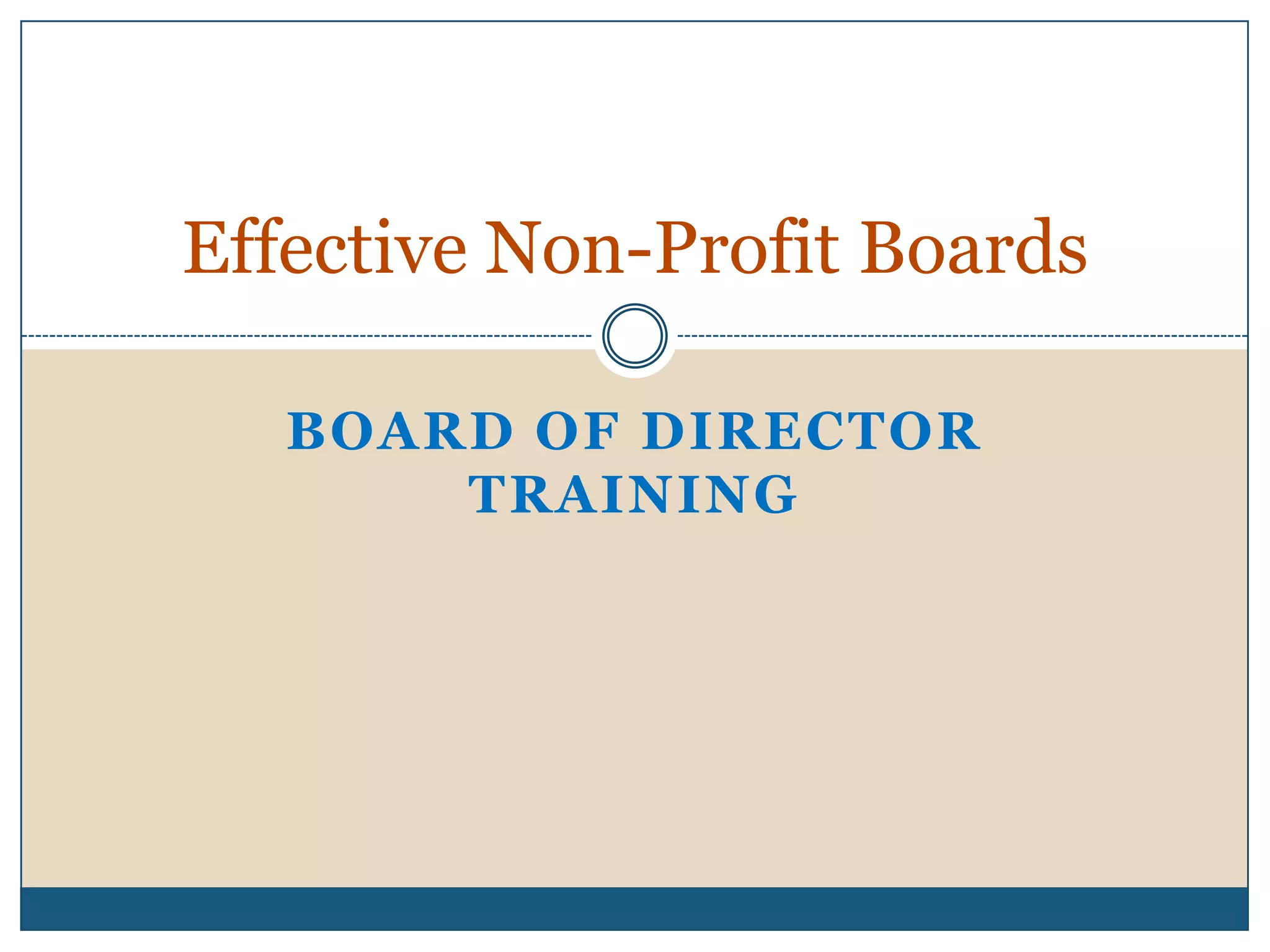 Board Training for Nonprofits | PPTX