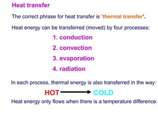 boardworks heat transfer conduction convection radiation | PPTX
