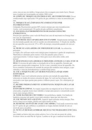 Boas praticas ambientais