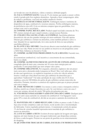 Boas praticas ambientais