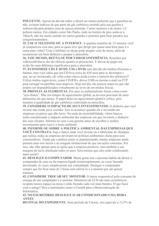 Boas praticas ambientais