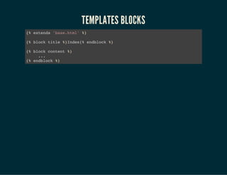 Model Mommy
# para instalar
pip install model_mommy
# No seu arquivo de testes
kid = mommy.make('family.Kid')
https://github.com/vandersonmota/model_mommy
 