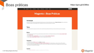 Boas práticas https://goo.gl/xCtBbo
 