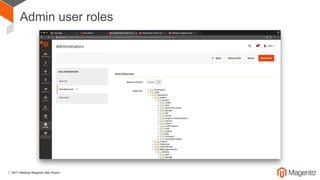 Admin user roles
 