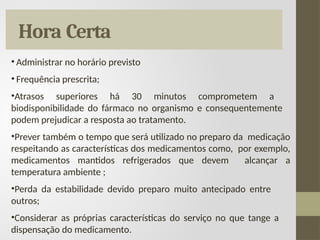 BOAS PRATICAS PARA ADMINISTRAÇÃO DE MEDICAMENTOS | PPTX