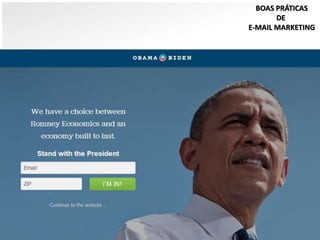 O E-MAIL MARKETING NA CAMPANHA POLÍTICA DIGITAL | Por Fernando Moraes
BOAS PRÁTICAS
DE
E-MAIL MARKETING
 