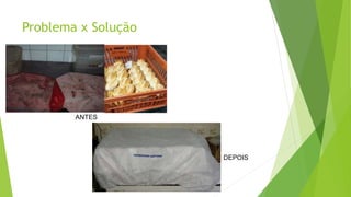 Problema x Solução
ANTES
DEPOIS
 