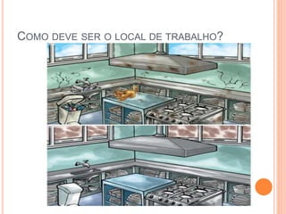 COMO DEVE SER O LOCAL DE TRABALHO?
 