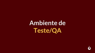 Ambiente de
Teste/QA
 