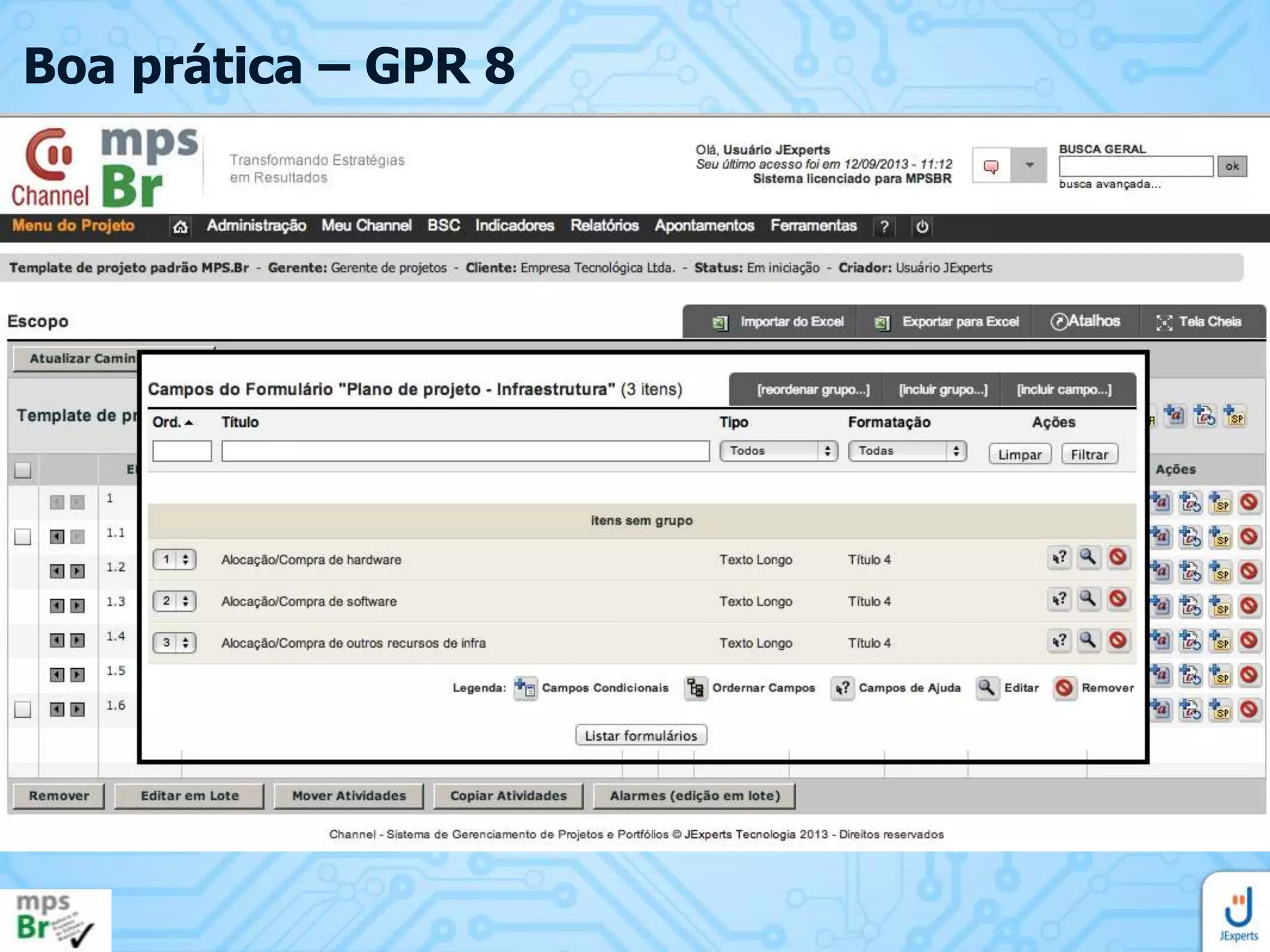 Boa prática – GPR 8

 