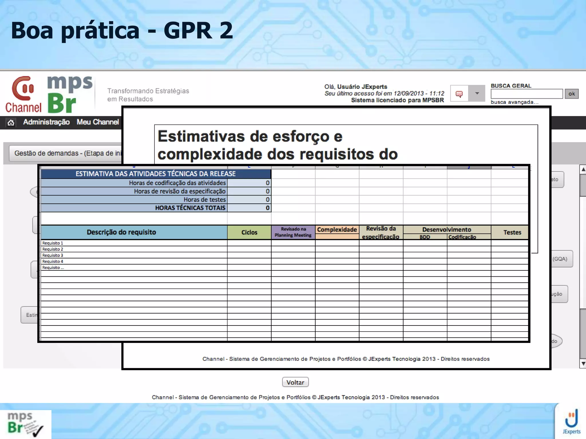 Boa prática - GPR 2

 